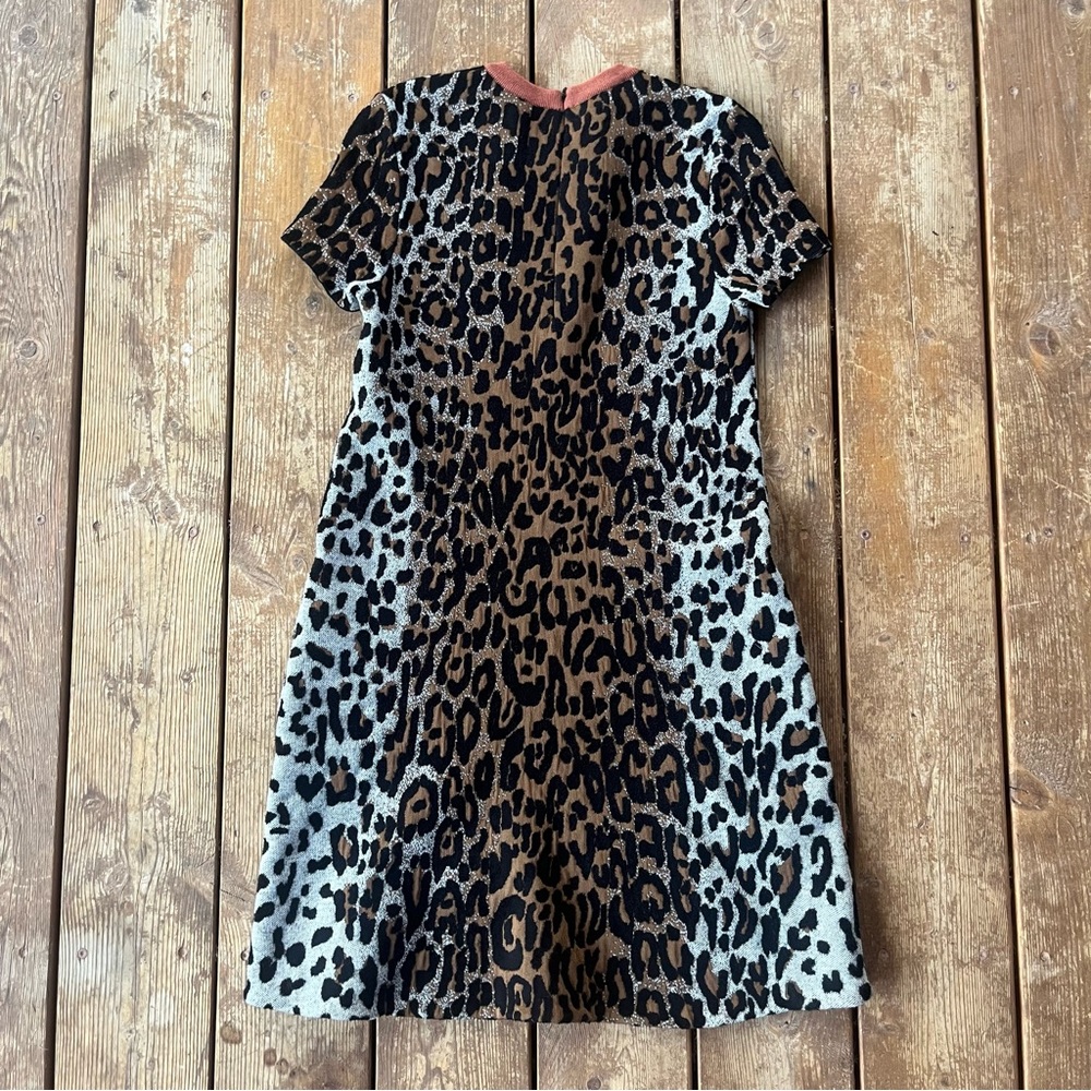 STELLA McCARTNEY leopard Print Knit Mini A-line Dress - Picture 7 of 7